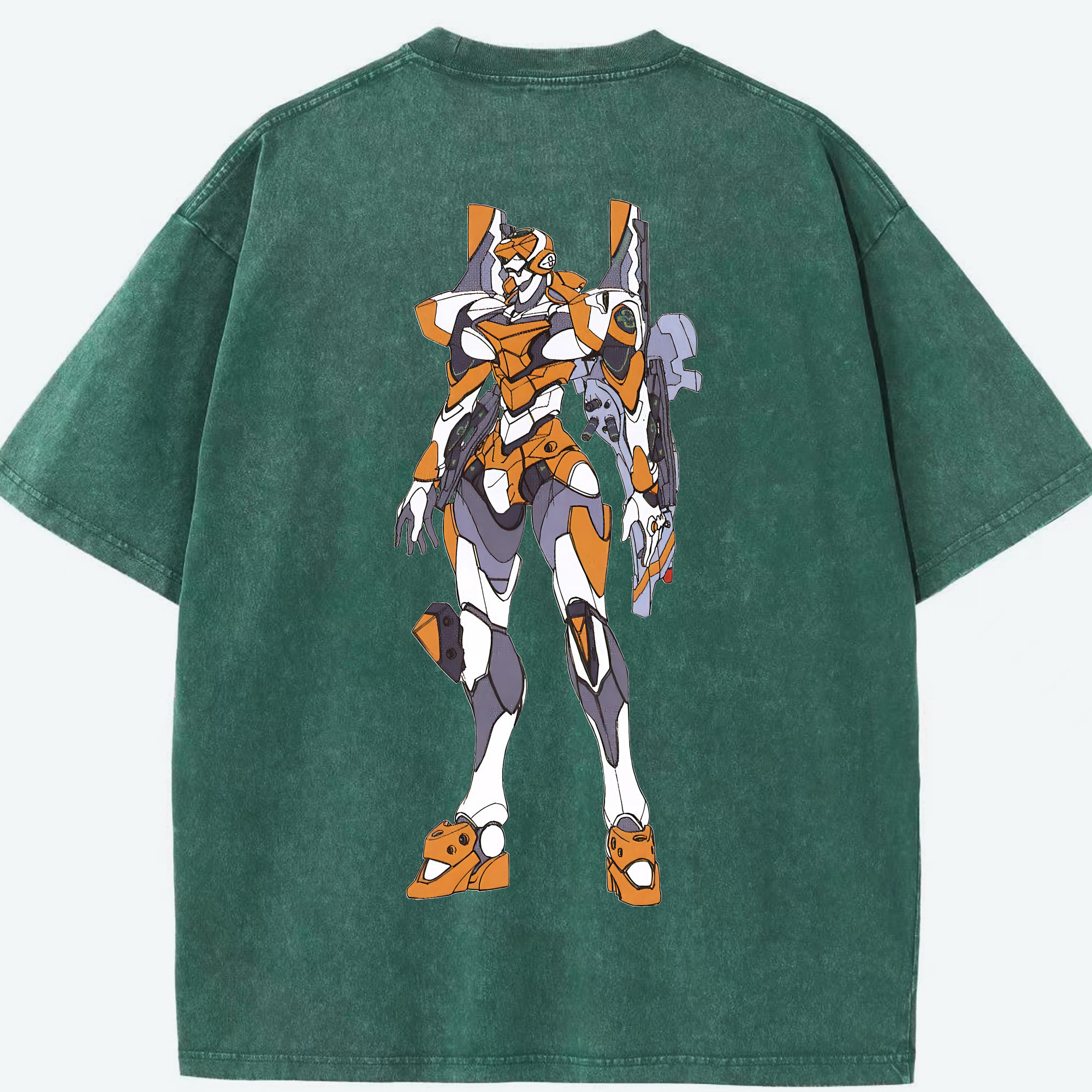 （画像用） EVA 新世紀エヴァンゲリオン 綿100% ヴィンテージ風 半袖Tシャツ（背面プリント）